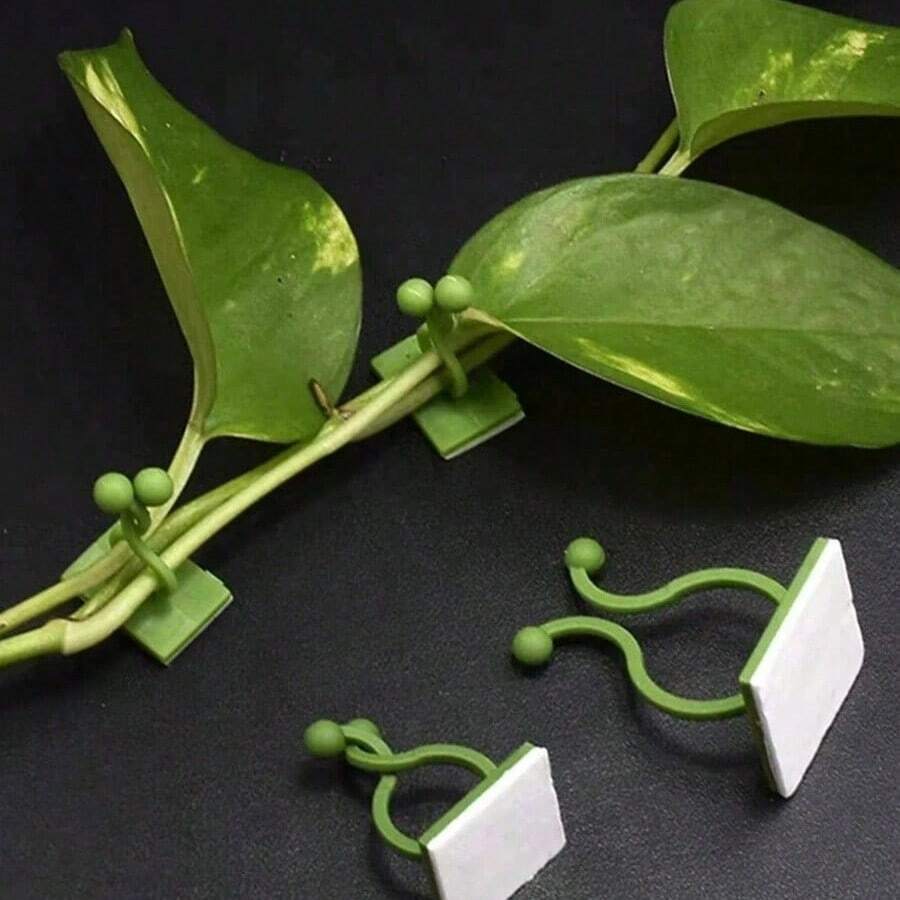 1件装绿色树木攀爬墙工具，绿色树藤固定夹，攀爬钩，绿色夹环，无痛绿色植物固定装置 - A - 查看 1