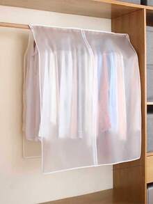 Practical Minimalist Transparent Garment Dust Cover, Odorless Foldable Easy Storage Hanging Garment Dust Bag, Suitable For Retail Stores, Wardrobes, Home Use - Translucent - View 4