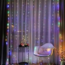 1pc 8 Lighting Modes Window Curtain String Lights, USB Powered Indoor LED Lights For Atmosphere, Holiday, Birthday Party, Wedding, Vacation Room Window Decor (Remote Control Batteries Not Included) - USB Plug - View 18
