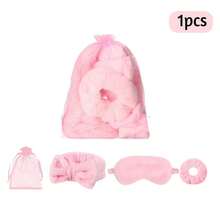 4/20件套粉色SPA派对头带眼罩礼盒套装，包含粉色头带、眼罩、发圈、薄纱丝带，适合新娘送礼会、婚礼、生日、SPA睡衣派对等场合。 - 派對禮物套裝 - 查看 4