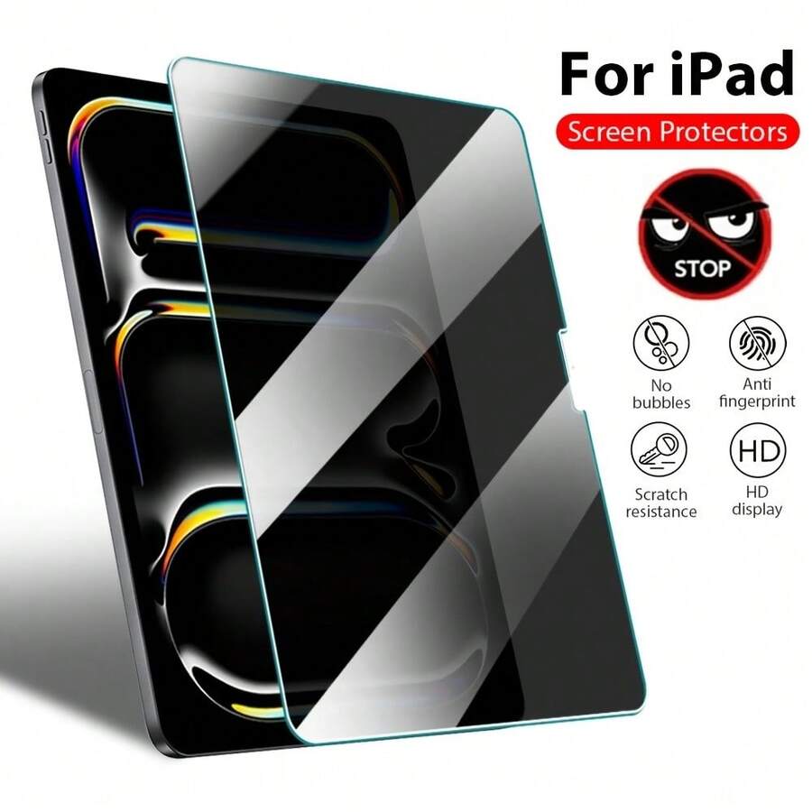 Shockproof Privacy Mobile Phone Film Tablet Screen Protector 1pc High Definition Privacy Screen Protector Film For Pro/Air/Mini (7.9-12.9 Inch): Left And Right Privacy Protection, Suitable For Office, Commuting And Public Places Browsing (Anti-Fingerprint Coating, Cleaning Kit And Compatible With Phone Cases Edge). Essential Screen Protector For Daily Use, Office, Home Tablet Screen Protection, Waterproof, Shockproof, Anti-Fall, Anti-Scratch. Accessories Case Screen Protect Screen Protector A16 Screen Protector Spring Birthday Gift