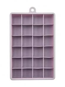 1pc Silicone Ice Cube Tray With Lid, Square Ice Cube Mold With 24 Cavities, Suitable For Cocktails, Chocolate, Juice - Multicolor - View 14