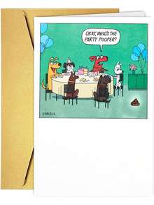 1pc,Fun Birthday Cards Suitable For Children, Teenagers, Friends, And Dog Lovers (To Avoid Party Trash). Who Is Party Trash? - View 7