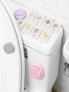 1 Set Thick Waterproof Toilet Seat Cushion, Washable Quick-Drying Soft Toilet Mat Set, Includes 10 Fragrance Pads - Multicolor - View 10