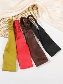 1 pieza Diadema con diseño hueco de flor de ganchillo, adecuada para boda, playa y moda de verano - Multicolor - Ver 8