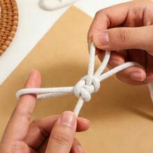 Cotton Clothesline Rope 6mm Thick Cotton Clothes Line 30m Length For DIY Crafts Home Decor Garden Projects   Dvv - White - View 7