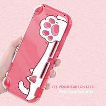 Transparent Cat Paw Design Protective Hard Case Cover For Nintendo Switch/Switch Lite Console - View 3