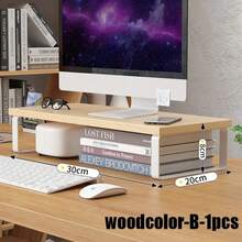 Notebook Computer Stand Desktop Computer Screen Desktop Elevated Desktop Storage And Storage Pad Elevated - White-b-1pcs - View 10