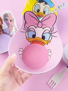 Disney New 360ml Cartoon Rice Bowl, Soup Bowl, Melamine Porridge Bowl, Heat-Resistant Tableware, 1pc 3D Shaped Small Bowl - Multicolor - View 5