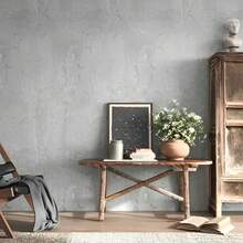 1 Roll Of Thickened Retro Nostalgic Style Cement Pattern Wallpaper, Vinyl Pvc Wall Panels, Suitable For DIY Wallpaper Peel And Stick, Removable Or Washable Sticky Wallpaper, Suitable For Kitchen Bathroom Bedroom Living Room Countertop Furniture Decoration Wallpaper Room Decor, Wallpaper Waterproof Kitchen Stickers, Spring Decoration, Bathroom Wall Stickers - Grey 1pc - View 4