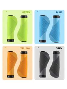 WEST BIKING 1对人体工学自行车把套防滑防震自行车车把套带2个塞子 TPE 山地自行车把套骑行配件 - 多色 - 查看 7