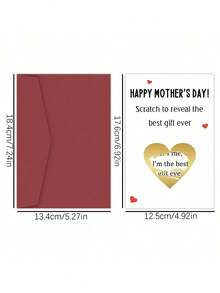 1张趣味母亲节刮刮卡，附信封，刮开后可获得特别的互动式母亲节礼物卡，还有送给女儿/儿子的惊喜。 - 查看 5