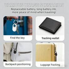 RSH 防缠绕智能追踪标签，升级版智能追踪定位器，无线防丢设备定位器，实时追踪，与“查找我的”和安卓“查找中心”无缝协作，适用于行李箱、钥匙、背包、手提包等。兼容 11+和安卓9+。春季礼物。 - 彩色 - 查看 8