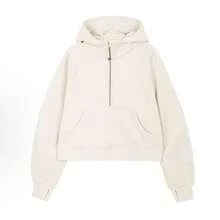 Lululemon Scuba Oversized Half-Zip Hoodie | Cotton-Blend Fleece Pullover, Boxy Short Fit With Kangaroo Pocket - 白色 - 查看 1