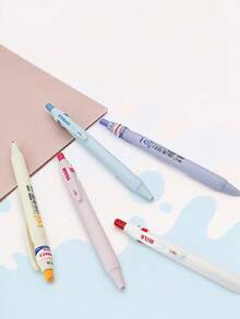 美味能量笔，可爱酸奶瓶造型中性笔，大容量速干顺滑书写考试笔，0.5mm黑色圆珠笔芯，学生返校必备，办公用品 - 均碼 - 查看 4