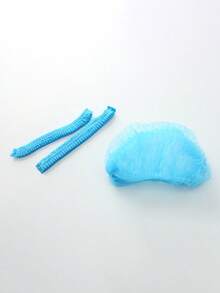10/100pcs Blue Disposable Non-Woven Dust Cap, Oil & Dust Proof, Suitable For Cooking, Breathable Non-Woven Hairnet - Multicolor - View 11