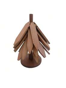 3pcs Heat Insulation Pads, Multifunctional Kitchen Desktop Heat Resistant Pads, Creative Tree Shaped Design - View 10