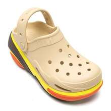 Crocs Unisex Shell Puffy Clog Sandals, Comfortable Lightweight Casual Shoes 210061-0HX - Sesame - View 2