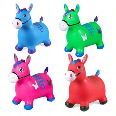 Juguete Inflable de PVC Barato para Niños, Ciervo para Montar, Lindos Juguetes de Animales