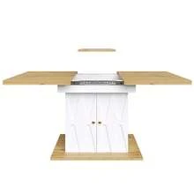 Dining Tables - White + MDF+Metal - View 11