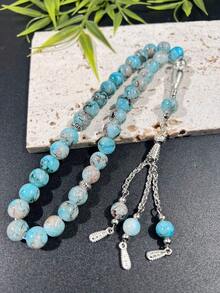 New Arrival Flower Bead Variety Styles Silver Tassel Glass Bracelet, Muslim Prayer Beads - Multicolor - View 7