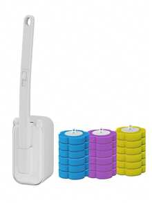 Bộ cọ vệ sinh bồn cầu gồm 1 đầu cọ thay thế dùng một lần, dụng cụ vệ sinh bồn cầu thiết kế tai mèo dễ thương, 3 đầu cọ có thể thay thế, kèm hộp đựng, dụng cụ vệ sinh thiết yếu cho phòng tắm, thích hợp để làm sạch bồn cầu, bồn rửa, sàn và tường phòng tắm, món quà tân gia hoặc quà tặng ngày lễ tuyệt vời. - Nhiều màu - Xem 17