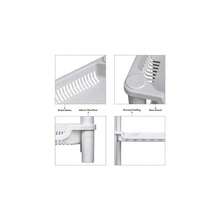 Bathroom 4 Tier Plastic Shower Caddy Corner Shelf Pole Rk Kitchen Storage Unit - Multicolor - View 1