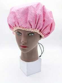 5/3/1pc Set New Double-Layer Adjustable Bonnet Cap, Shower Cap, Hair Treatment Cap. Anti-Hair Loss Cap, Postpartum Cap, Hair Mask Cap For Wet/Dry Hair, Sleep Cap - Multicolor - View 7