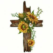 1件/2件/3件装向日葵热转印图案，适用于围裙、厨房用巾、帆布包、T恤、抱枕等。 - L+S - 查看 2