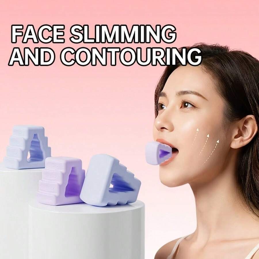 Facial Muscle Trainer - Convenient Oral Exercise Tool - Firm And Tone Your Skin - Create A Youthful V-Shaped Face Contour - Multicolor - View 1