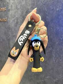 Hasbro 1件裝 Family Bingo Friends 鑰匙圈禮品，卡通聖誕裝飾收藏鑰匙圈組－Coco、藍色狗狗，派對小禮品、派對配件、裝飾包掛飾與收藏品，動漫包掛飾、汽車鑰匙圈禮品袋，可愛高品質迷你公仔 - 彩色 - 查看 15