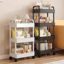 Xe đẩy lưu trữ 3/4 tầng chịu tải nặng - Xe đẩy nhỏ di động, giá để đồ, cấu trúc nhựa chắc chắn, dễ lắp ráp không cần dụng cụ, tiết kiệm không gian, phù hợp cho nhà bếp, phòng tắm, văn phòng, phòng ngủ - Phù hợp cho gia đình và sử dụng thương mại - Xe đẩy lưu trữ chịu tải nặng màu trắng/đen, thiết kế nhỏ gọn, bền bỉ - Giá để đồ trên ô tô/Đen - Xem 2