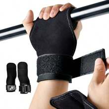 pilates equipmentCalleras de Cuero para Gimna Guantes para Pesas con Muñequeras Gym Ajustables Muñequera Gym para Entrenamiento Levantamiento - negro - Ver 8