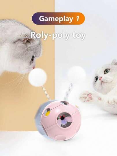 Interactive Cat Toys, Tumbler Toys, Puzzle Toys, Variety Of Play Modes, Self-Entertainment For Cats