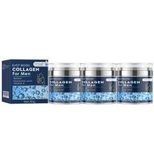 EAST MOON 3pcs Men's Cream With 5.29 Oz Of Collagen, Moisturizing Complex With Retinol | Rich In Hyuronic Acid, Firms And Repairs Skin, Replenishes Skin Moisture, Smoothes Facial Care, Moisturizes, Smears, Lifts And Restores Youth And Vitality Cream. Father's Day Gift - Blue - View 10