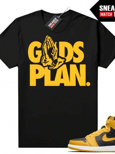 1 Pollen Sneaker Tees Match Black Gods Plan