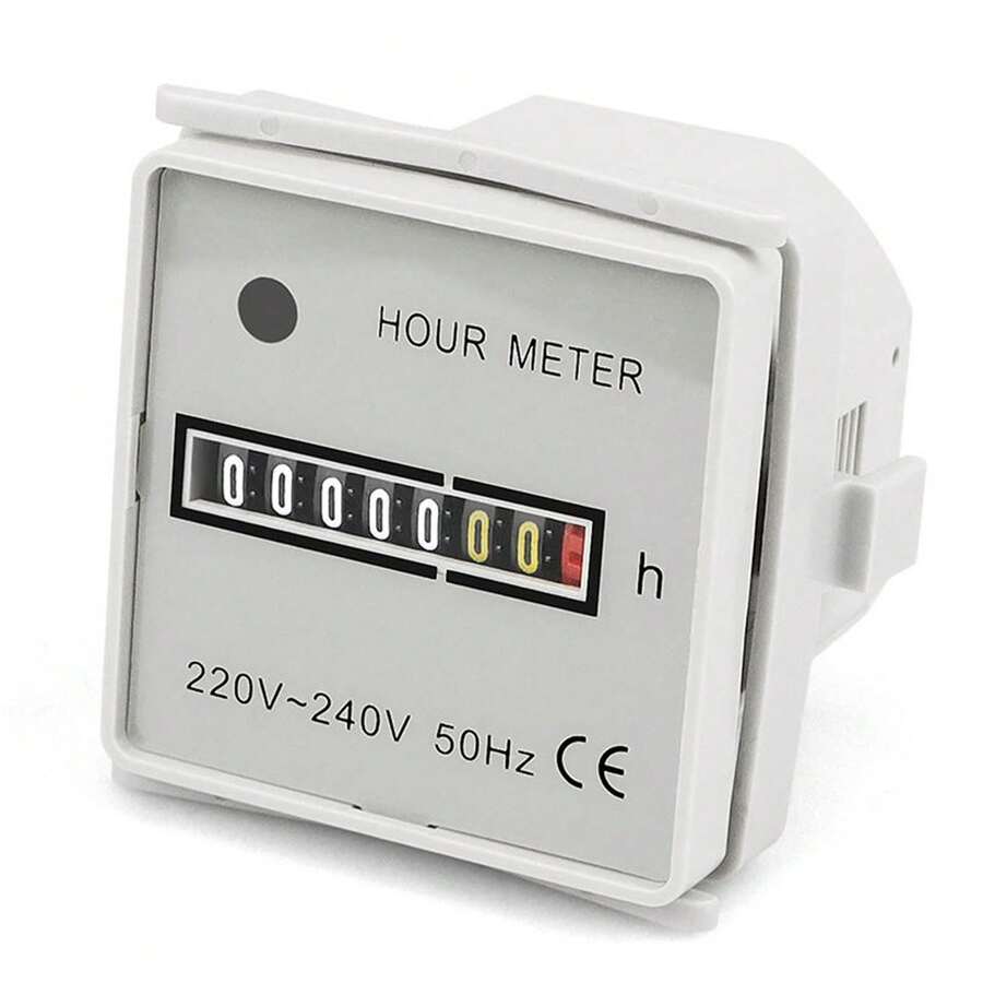 Cronometraje mecánico con memoria permanente. Rango cronológico: 00000 horas 00 minutos - 99999 horas 99 minutos Modo de cronometraje: cronometraje de arranque, cronometraje de parada de apagado (como reloj de puntero) Método de instalación: instalación con agujeros abiertos (se pueden abrir agujeros redondos, agujeros cuadrados) Escenarios aplicables: se puede utilizar para el retraso de la línea, el control del tiempo de trabajo del equipo, el tiempo de arranque / mantenimiento, etc. - A - Ver 1