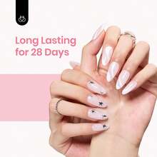 Beetles Milky Pink Gel Nail Polish, 15ml Nude Pink Jelly Neutral Color Polish - 乳白色 - 查看 4