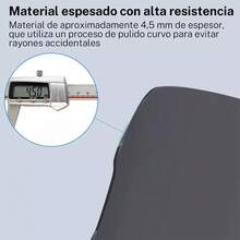 1pc  Parabrisas De Motocicleta Negroprotección Contra Lluvia+Pegatinas reflectantes impermeables - D - Ver 5
