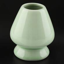 Soporte de cerámica para batidor de matcha de 1 pieza para chasen de bambú para accesorios de juego de té - Verde - Ver 7