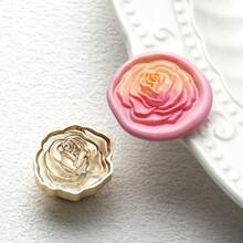 压纹花卉图案系列蜡封模具，玫瑰、蒲公英、郁金香，铜质模具 - 多色 - 查看 29