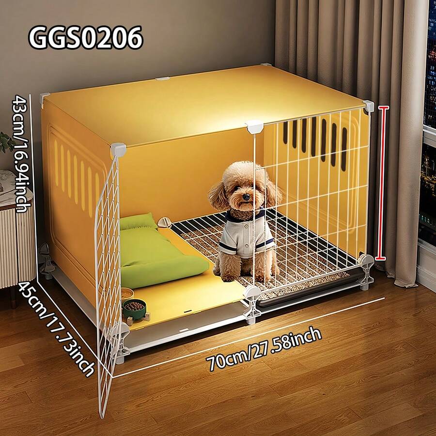 Modular Home Dog Cage With Pullout Tray, Small Pet Crate With Drawer, Suitable For Puppies, Teddy/Pomeranian And Other Small Dogs, Rabbits And Other Small Animals - Multicolor - View 1