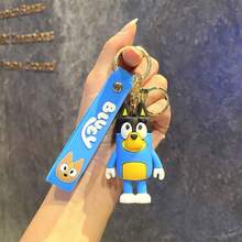 Hasbro 1件裝 Family Bingo Friends 鑰匙圈禮品，卡通聖誕裝飾收藏鑰匙圈組－Coco、藍色狗狗，派對小禮品、派對配件、裝飾包掛飾與收藏品，動漫包掛飾、汽車鑰匙圈禮品袋，可愛高品質迷你公仔 - 彩色 - 查看 3