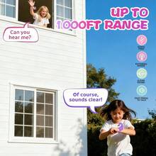 1 Peça Bracelete Walkie-Talkie Interativo de Unicórnio para Crianças, Uso Hands-Free, Olhos Brilhantes, Controle de Volume Manual, Alcance de Transmissão de 300m, Cancelamento de Ruído, Brinquedo Interessante para Crianças a Partir de 3 Anos - Multicolorido - Visão 6