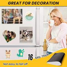 5PCS A4(8.3x11.7 Inch)/4R (4x6 Inch) 16Mils Magnetic Sheets With Adhesive Backing - Flexible Adhesive Magnet Sheets Sticky Magnetic Paper - Self Adhesive Magnets Sheets For Crafts Picture Photo Stamp And DIY - 4R - View 7