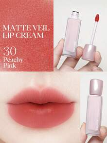 Son kem lì JOOCYEE MATTE VEIL LIP CREAM hương kẹo bông gòn, lớp nền lì, dưỡng ẩm, nhẹ nhàng, lâu trôi, không bết dính, lý tưởng cho phụ nữ. - #30 Hồng đào - Xem 3