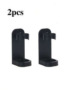 1/2/4pcs No Drill Electric Toothbrush Holder, Wall-Mounted Household Toothbrush Rack, Bathroom Toothbrush Storage Rack, Toothbrush Organizer, Home Bathroom Decor, Back To School, Fit 90% Electric Toothbrushes, Easy Installation, Bathroom Gadgets, Bathroom Accessories, Home Supplies(Black,White) - Multicolor - View 9