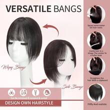 VADES Human Toppers & Bangs - 04 Nâu đậm - Xem 5