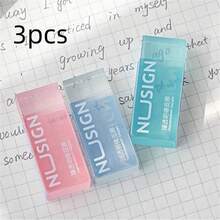 Transparent Visible Cute School Eraser - Durable Synthetic Rubber Rectangle Eraser | Back To School Student Supplies & Festival Gift - Rectangle - View 11