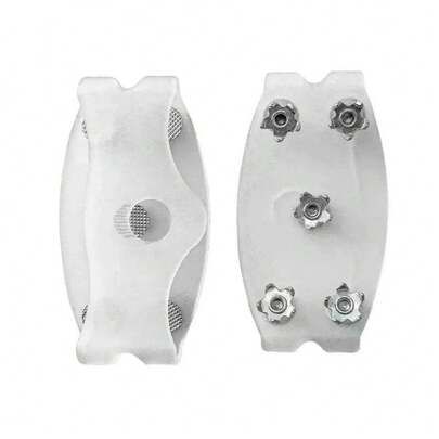 Transparent New 5-Tooth Ice Cleats Anti-Slip Shoe Covers, Outdoor Snow Hiking Climbing Crampons